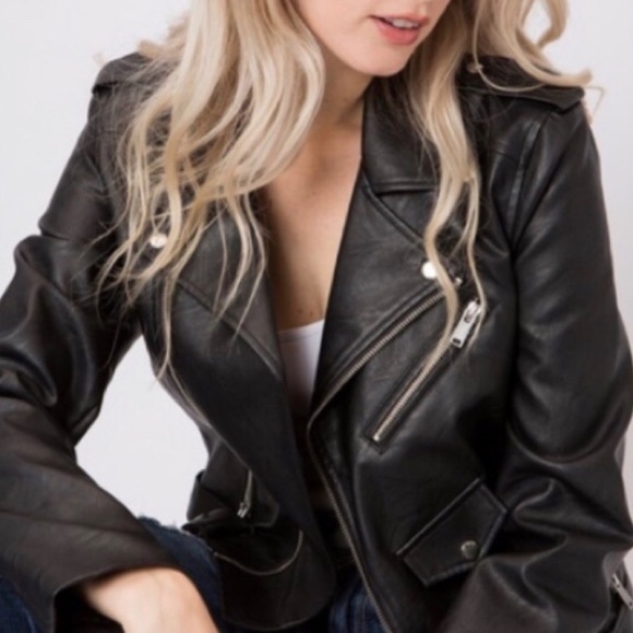 💙🏍 $65 Chic Motto Jacket 🏍 - Picture 2 of 6